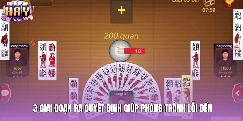 Kỹ năng đánh chắn phân chia ba giai đoạn tránh lỗi đền