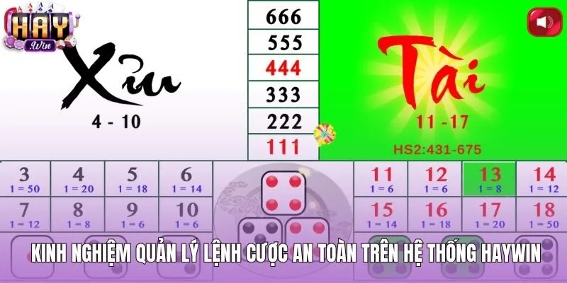 Cách đánh nhồi xỉu an toàn nhờ tính năng Két Sắt Haywin