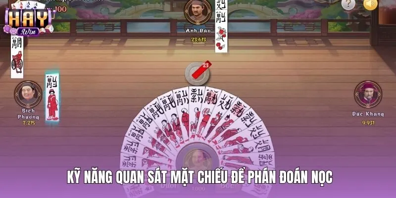 Kỹ năng đánh chắn qua quan sát mặt chiếu phán đoán nọc