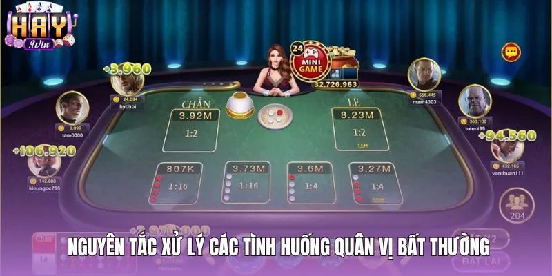 Quy chuẩn xử lý quân vị nghiêng xóc đĩa chẵn lẻ