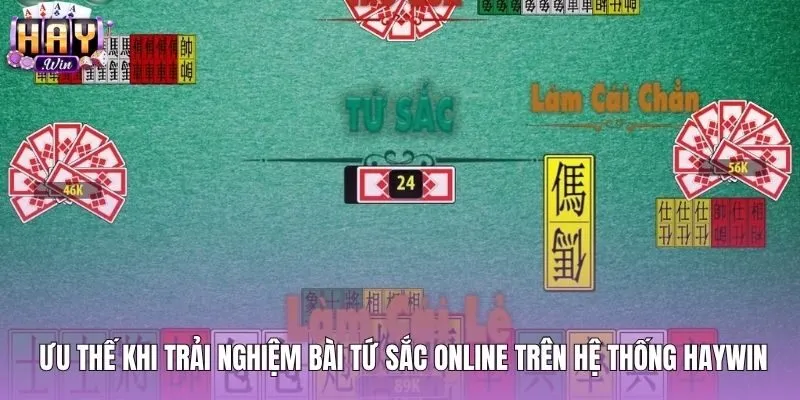 Giao diện bàn cược bài tứ sắc online minh bạch tại Haywin
